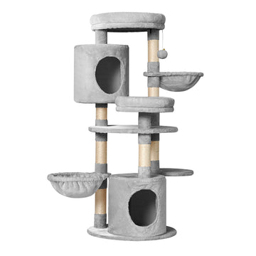 i.Pet Cat Tree Tower Scratching Post Scratcher Wood Condo House Toys Bed 123cm i.Pet